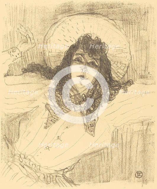 Eva Lavallière, 1896. Creator: Henri de Toulouse-Lautrec.