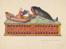 Toy Bank: "Jonah and the Whale", c. 1939. Creator: Rose Campbell-Gerke.