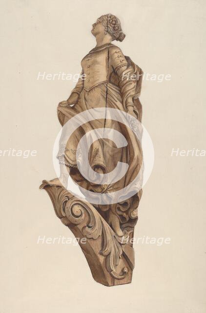Figurehead: Woman, 1935/1942. Creator: Elizabeth Moutal.