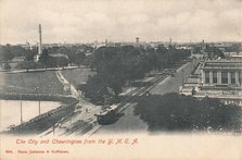 'The City and Chowringhee from the Y.M.C.A.', early 20th century.  Creator: Johnston & Hoffmann.