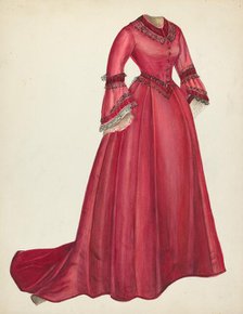 Afternoon Dress, 1935/1942. Creator: Mina Lowry.