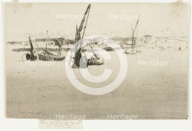 Railway Bridge, Chelsea, 1888-89. Creator: Theodore Roussel.