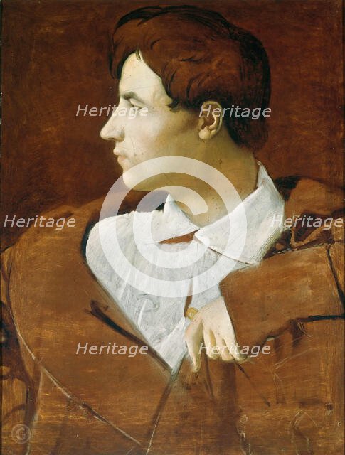 Portrait of the Architect Jean-Baptiste Desdéban (1781-1833), c. 1810. Creator: Ingres, Jean Auguste Dominique (1780-1867).