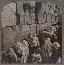 'The Wailing Place of the Jews, Jerusalem', c1900. Artist: Unknown.