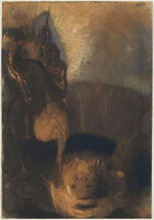 Saint George and the Dragon, 1880s and c. 1892. Creator: Odilon Redon.