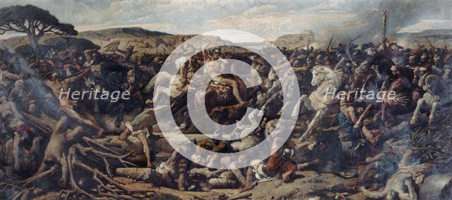 La bataille de Cannes, 1863. Creator: Francois-Nicolas Chifflart.