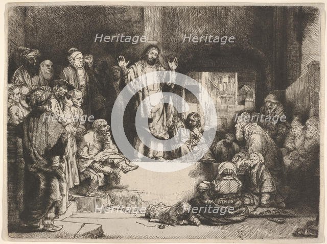Christ Preaching, called La Petite Tombe, ca. 1657. Creator: Rembrandt Harmensz van Rijn.