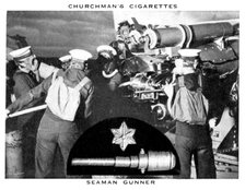 Seaman Gunner, 1937.Artist: WA & AC Churchman