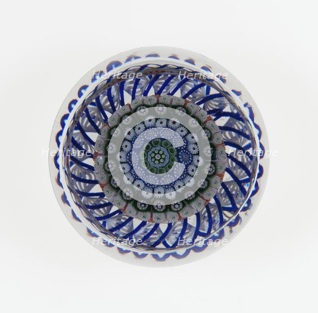 Paperweight, Saint-Louis, c. 1845-55. Creator: Saint-Louis Glassworks.