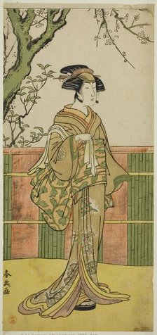 The Actor Sawamura Tamagashira in an Unidentified Role, c. 1790. Creator: Katsukawa Shun'ei.