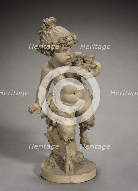 Young Satyress Running with an Owl's Nest, 1770s. Creator: Clodion (French, 1738-1814).