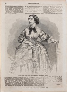 Portrait of the singer and composer Pauline Viardot (1821-1910), 1861.