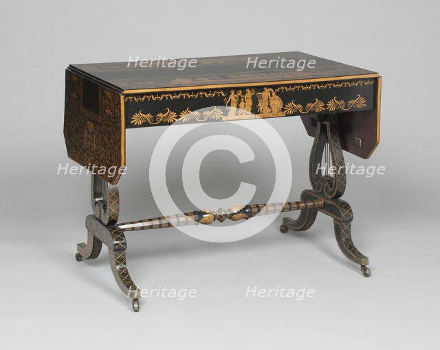 Sofa Table, England, c. 1810. Creator: Unknown.