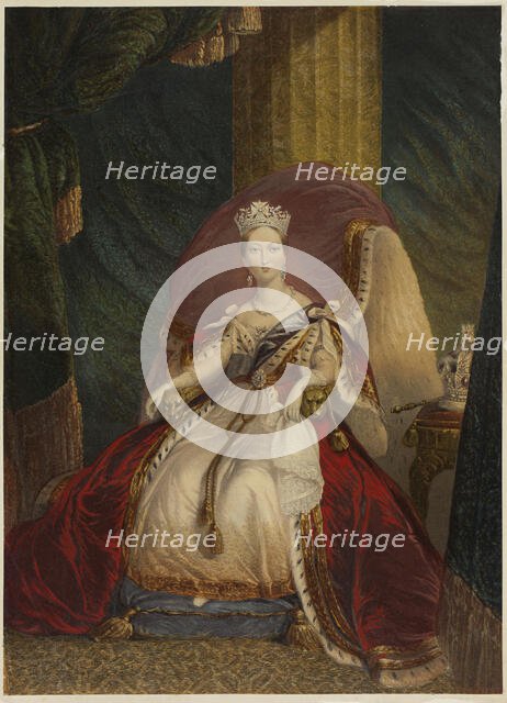 Victoria, Queen of Great Britain, India, etc., c. 1859. Creator: George Baxter.