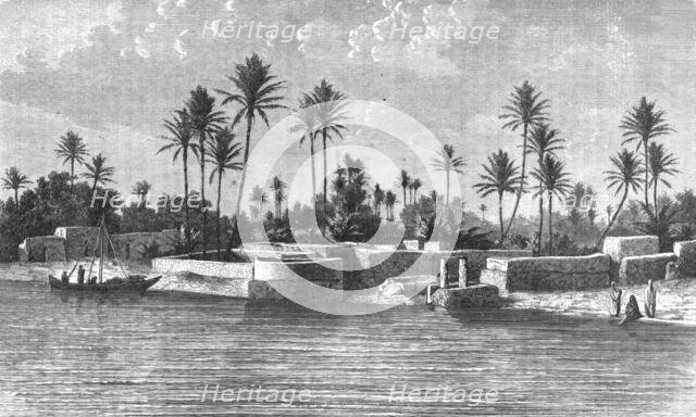 'View on the shores of the Tigris; Journeyings in Mesopotamia', 1875. Creator: Unknown.