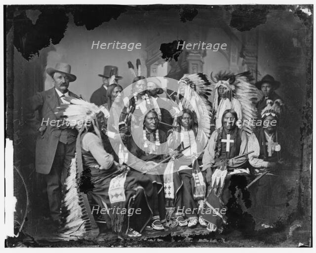 Sioux and Arrapahoe Indian Delegations, between 1865 and 1880. Creator: Unknown.