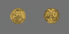 Solidus (Coin) of Constantine V and Leo IV, 751-775 (reigned 741-775). Creator: Unknown.