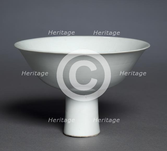 Stem Cup with Buddhist Emblems: Shufu Ware, 1300s. Creator: Unknown.