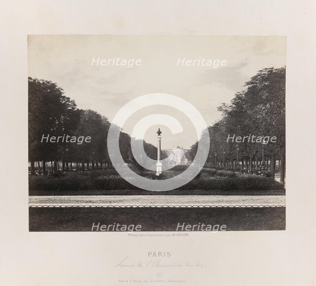 Avenue de l'Observatoire (Luxembourg), c. 1867. Creator: Charles Soulier.