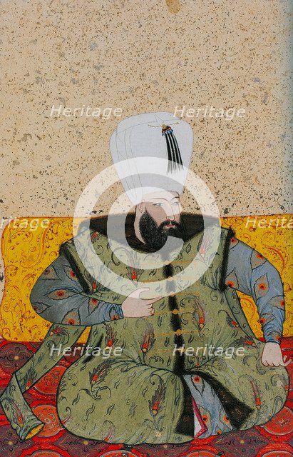 Ahmed I (1590-1617), Sultan of the Ottoman Empire, ca 1705. Artist: Levni, Abdulcelil (?-1732)