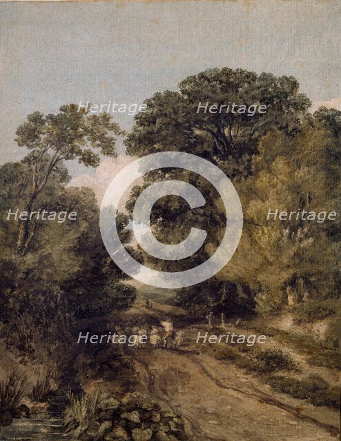 A Herefordshire Lane, c1810-1859. Creator: David Cox the Elder.