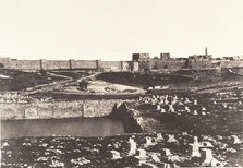 Jérusalem, Birket-Mamillah, 1854. Creator: Auguste Salzmann.