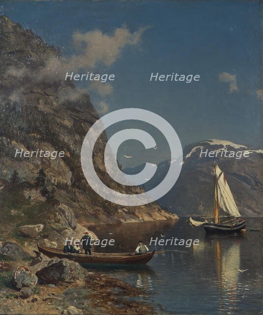 Fiord Landscape, 1877. Creator: Morten Müller.