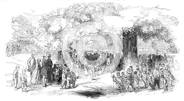 Westminster Ragged-School Children in Claydon-Park, 1850. Creator: Unknown.