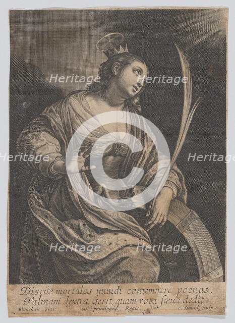 Saint Catherine of Alexandria, ca. 1630. Creator: Charles David.
