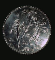 Silver platter from the Mildenhall treasure, Roman Britain, 4th century. Artist: Unknown