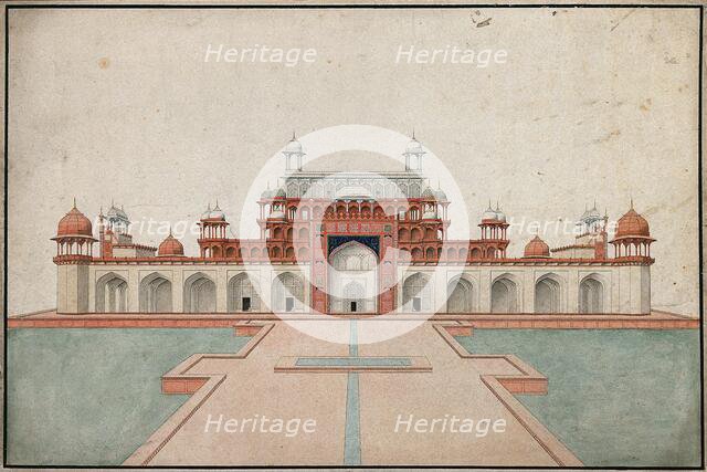 Sikandra, near Agra, Uttar Pradesh: mausoleum of the Emperor Akbar, (between 1800 and 1899?). Creator: Unknown.