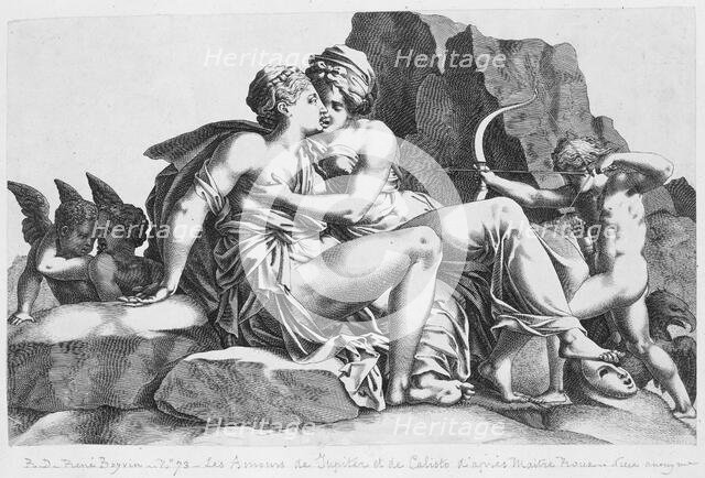 Jupiter and Callisto, 1537-40. Creator: Pierre Milan.