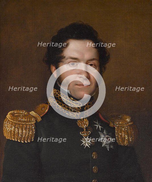 Portrait of Jean-Noé-Godefroy de Polier-Vernand (1782-1833) , 1823. Creator: Stirnbrand, Franz Seraph (ca 1788-1882).