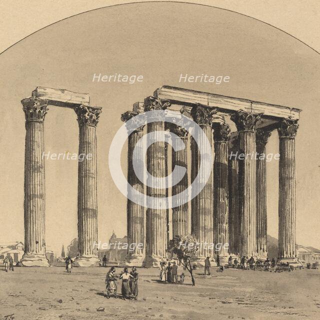 Temple of Olympian Zeus, 1890. Creator: Themistocles von Eckenbrecher.