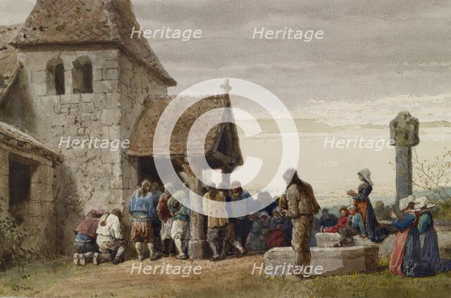 Exterior of a Church, 1864. Creator: Gustave Brion.