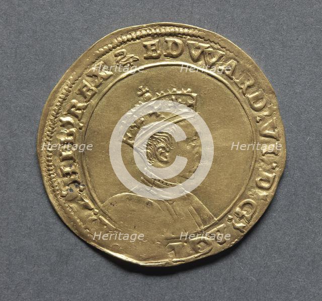 Half Sovereign (obverse), 1549-1550. Creator: Unknown.