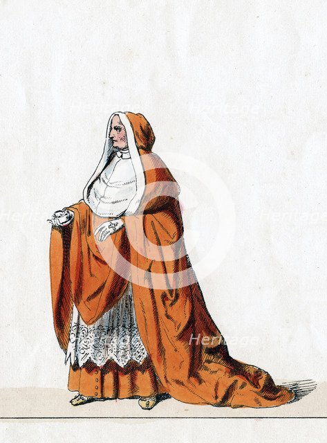 Cardinal Wolsey, costume design for Shakespeare's play, Henry VIII, 19th century. Artist: Unknown