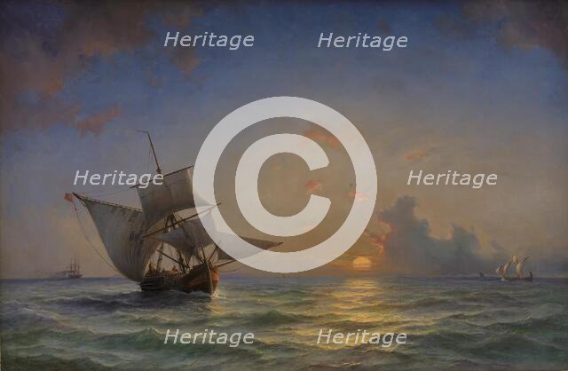 A Seascape, 1854. Creator: Anton Melbye.