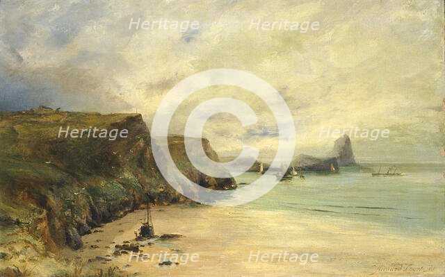 Worm's Head, Gower, 1888. Creator: Richard Short.