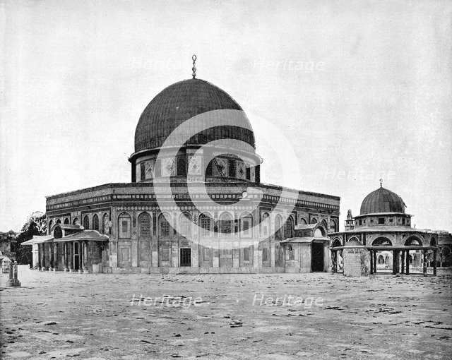 Mosque of Omar, Jerusalem, 1893.Artist: John L Stoddard