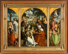 Triptych with the Holy Kinship.