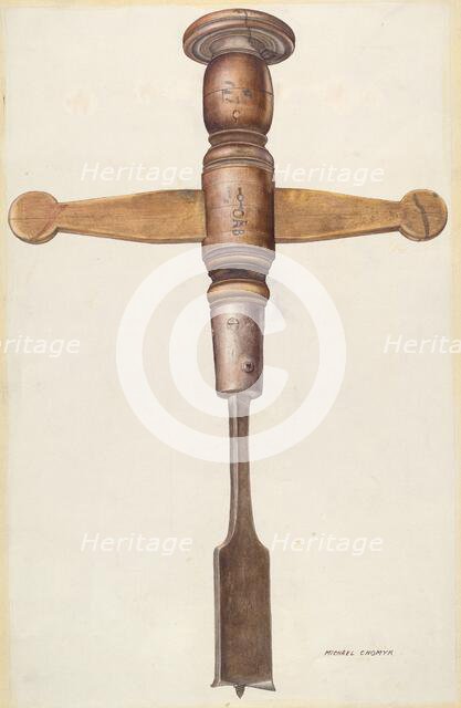 Bishop Hill: Auger, c. 1938. Creator: Michael Chomyk.