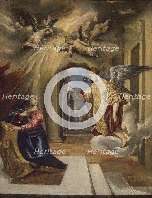 The Annunciation, 1570-1572. Artist: El Greco, Dominico (1541-1614)
