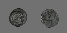 Coin Portraying Alexander the Great as the Hero Herakles, 306-297 BCE. Creator: Unknown.