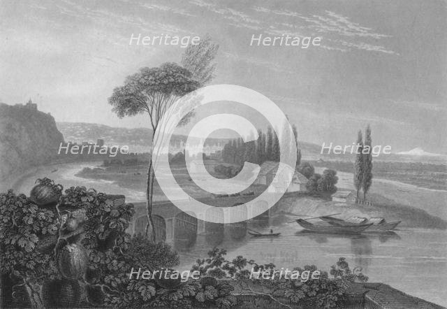 'Lyons, from the Confluence of the Rhone & Saone', 1827. Creator: Edward Francis Finden.