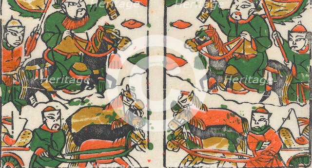 One hundred thirty-five woodblock prints including New Year's pictures (nianh..., 19th-20th century. Creator: Unknown.