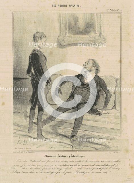 Macaire Hértier-Philantrope, 19th century. Creator: Honore Daumier.