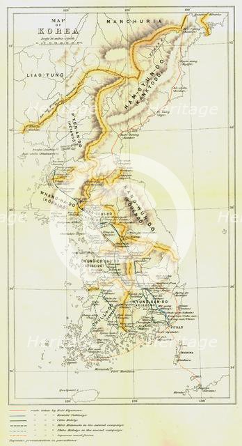 Map of Korea', 1903. Creator: Unknown.