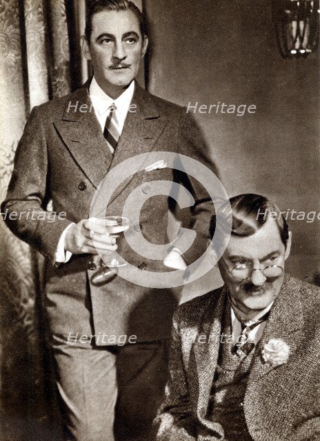 John (1882-1942) and Lionel (1878-1954) Barrymore, American stage and screen actors. Artist: Unknown