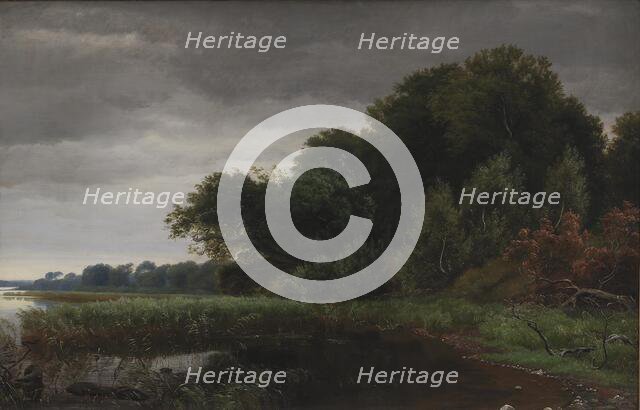 Brigthening Weather after a Shower at Gurre Lake, 1844. Creator: Peter Christian Thamsen Skovgaard.